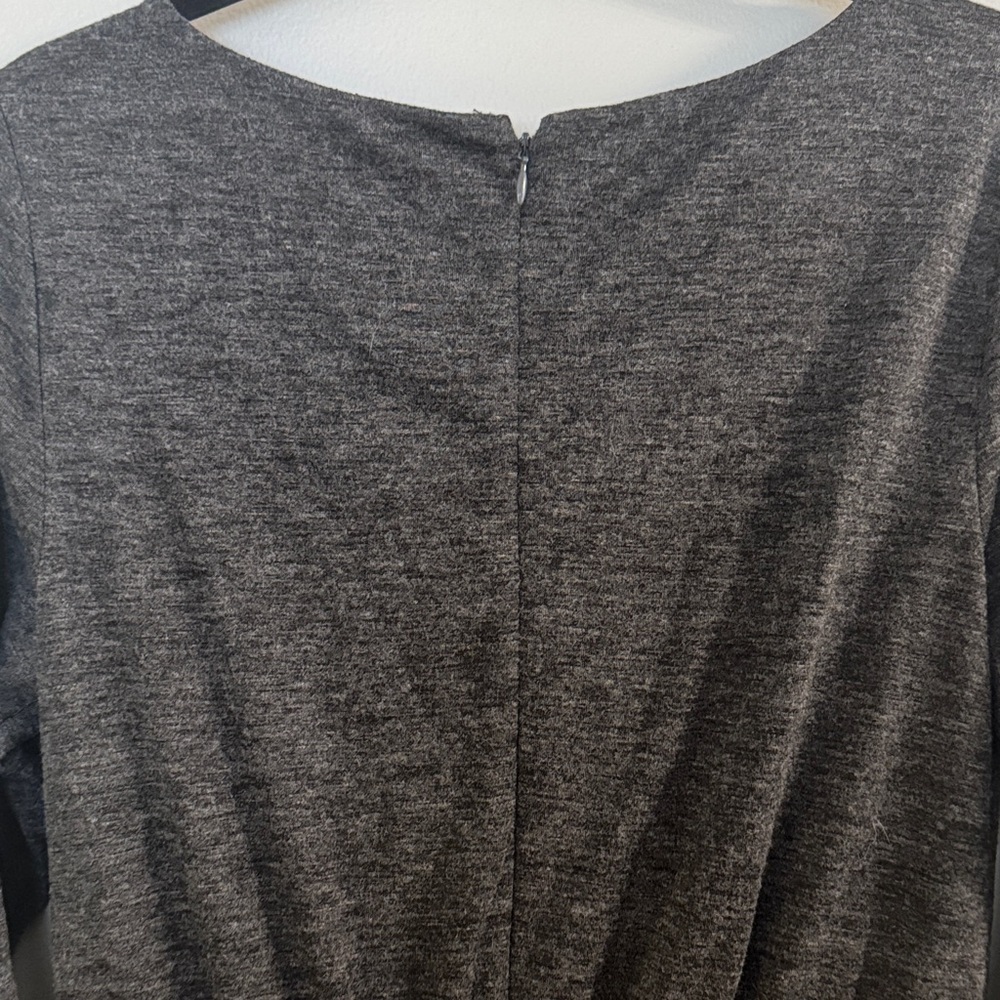 LOFT Charcoal 3/4 Quarter Sleeve Dress - Picture 8 of 8